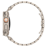 For Apple Watch Series 4 44mm Pathfinder Stainless Steel Metal Watch Band(Titanium Color)