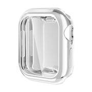 For Apple Watch Series 10 42mm ENKAY Hat-Prince Electroplated Soft TPU Case with Screen Film(Silver)