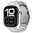 For Apple Watch Series 10 46mm Three Beads Titanium Alloy Metal Watch Band(Silver) - free shipping - PMc TechLife - Order now!