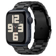 For Apple Watch SE 2023 44mm Three Beads Titanium Alloy Metal Watch Band(Black) - free shipping - PMc TechLife - Order now!