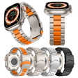 For Apple Watch Ultra 49mm Three Beads Titanium Alloy Metal Watch Band(Silver) - free shipping - PMc TechLife - Order now!