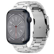 For Apple Watch Series 8 41mm Three Beads Titanium Alloy Metal Watch Band(Silver) - free shipping - PMc TechLife - Order now!
