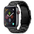 For Apple Watch Series 4 44mm Three Beads Titanium Alloy Metal Watch Band(Black) - free shipping - PMc TechLife - Order now!