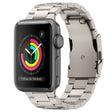 For Apple Watch Series 3 38mm Three Beads Titanium Alloy Metal Watch Band(Titanium Color) - free shipping - PMc TechLife - Order now!