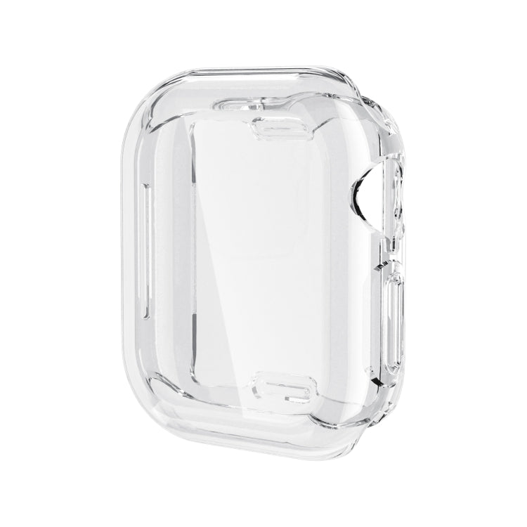 For Apple Watch Series 10 42mm Full Coverage TPU Electroplated Watch Case(Transparent)