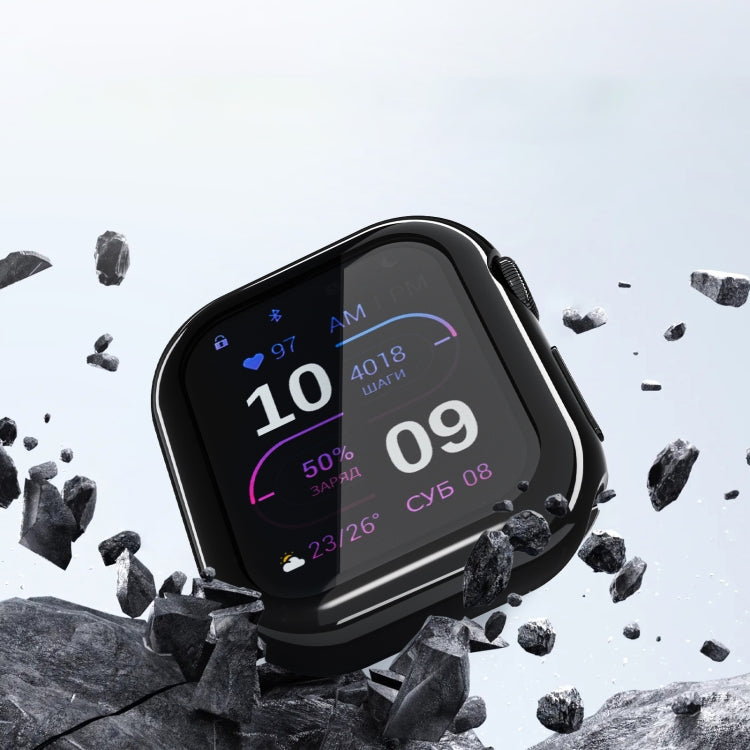 For Apple Watch Series 10 46mm Full Coverage TPU Electroplated Watch Case(Grey)
