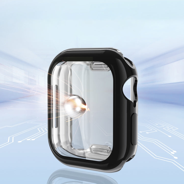 For Apple Watch Series 10 42mm Full Coverage TPU Electroplated Watch Case(Grey)