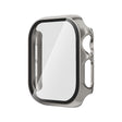 For Apple Watch Series 10 46mm Tempered Glass Film Integrated PC Watch Case(Titanium Grey) - Watch Cases by PMC TechLife | Online Shopping South Africa | PMC TechLife | Buy Now Pay Later Mobicred
