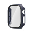 For Apple Watch Series 10 46mm Tempered Glass Film Integrated PC Watch Case(Midnight Blue) - Watch Cases by PMC TechLife | Online Shopping South Africa | PMC TechLife | Buy Now Pay Later Mobicred