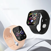 For Apple Watch Series 10 46mm Tempered Glass Film Integrated PC Watch Case(Black)