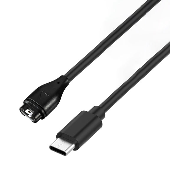For Garmin Fenix 8 AMOLED / Vivoactive 6 USB-C / Type-C Interface Smart Watch Charging Cable, Length: 1m(black)