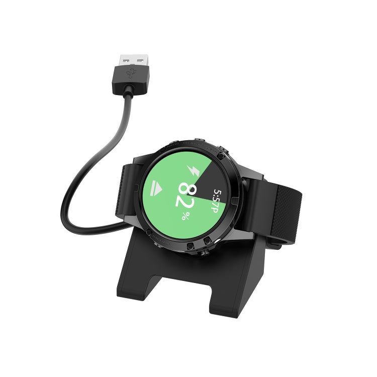 For Garmin Fenix 8 AMOLED USB Interface Vertical Watch Charger, Length: 1m(Black)