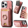 For iPhone 16 Pro Max Retro Splitable Magnetic Stand Card Bag Leather Phone Case(Pink) - iPhone 16 Pro Max Cases by PMC TechLife | Online Shopping South Africa | PMC TechLife | Buy Now Pay Later Mobicred