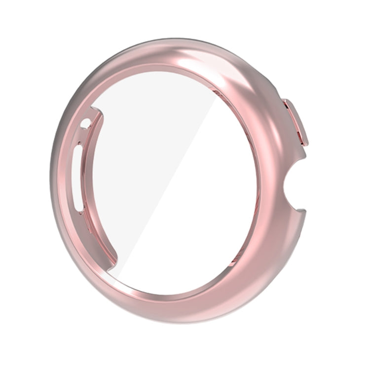 For Google Pixel Watch 3 41mm ENKAY Hat-Prince Full Coverage Electroplated Soft TPU Case with Screen Protection(Pink)