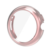 For Google Pixel Watch 3 41mm ENKAY Hat-Prince Full Coverage Electroplated Soft TPU Case with Screen Protection(Pink)
