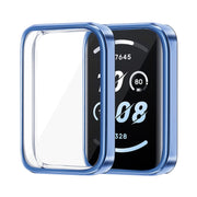 For Honor Band 9 ENKAY Hat-Prince Full Coverage Electroplated Soft TPU Case with Screen Protection(Navy Blue)