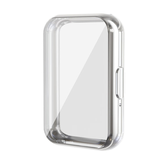 For Samsung Galaxy Fit3 ENKAY Hat-Prince Full Coverage Electroplated Soft TPU Case with Screen Protection(Silver)