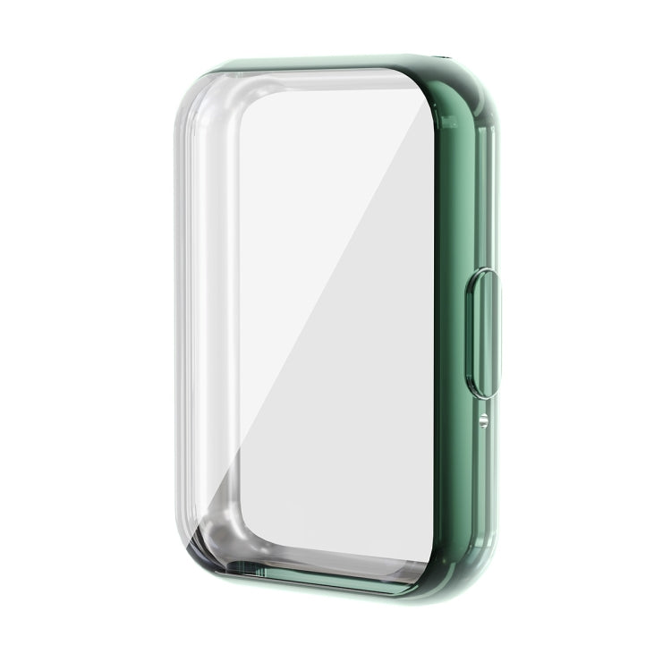 For Samsung Galaxy Fit3 ENKAY Hat-Prince Full Coverage Electroplated Soft TPU Case with Screen Protection(Dark Green)