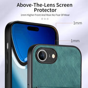 For iPhone 16e Retro Card Wallet Fold Leather Phone Case with Strap(Green)