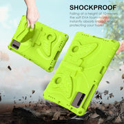 For Lenovo Tab M11 / Xiaoxin Pad 11 2024 Butterfly Bracket EVA Shockproof Tablet Case(Grass Green)