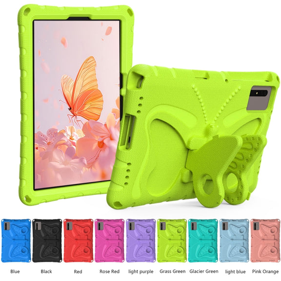 For Lenovo Tab M11 / Xiaoxin Pad 11 2024 Butterfly Bracket EVA Shockproof Tablet Case(Grass Green)