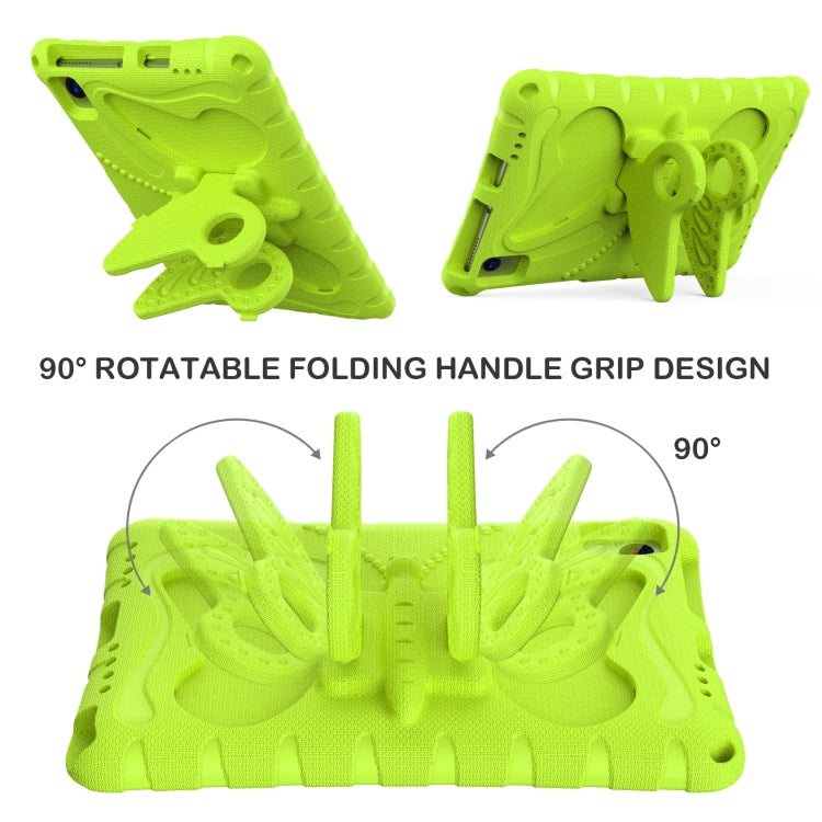 For Lenovo Tab M10 Plus TB-X606F 10.3 Butterfly Bracket EVA Shockproof Tablet Case(Grass Green)