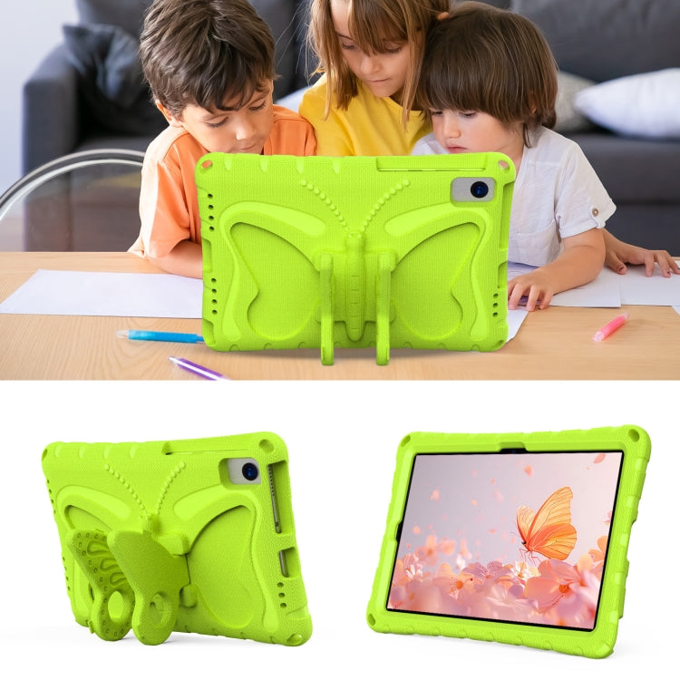 For Lenovo Tab M10 Plus TB-X606F 10.3 Butterfly Bracket EVA Shockproof Tablet Case(Grass Green)