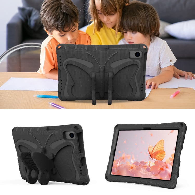 For Lenovo Tab K10 TB-X6C6F 10.3 Butterfly Bracket EVA Shockproof Tablet Case(Black)