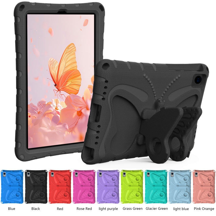 For Lenovo Tab K10 TB-X6C6F 10.3 Butterfly Bracket EVA Shockproof Tablet Case(Black)
