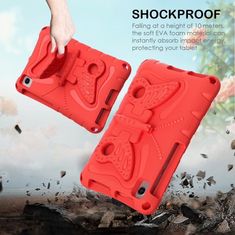 For Lenovo Tab M8 TB-8505F 8.0 / TB-8705N Butterfly Bracket EVA Shockproof Tablet Case(Red)