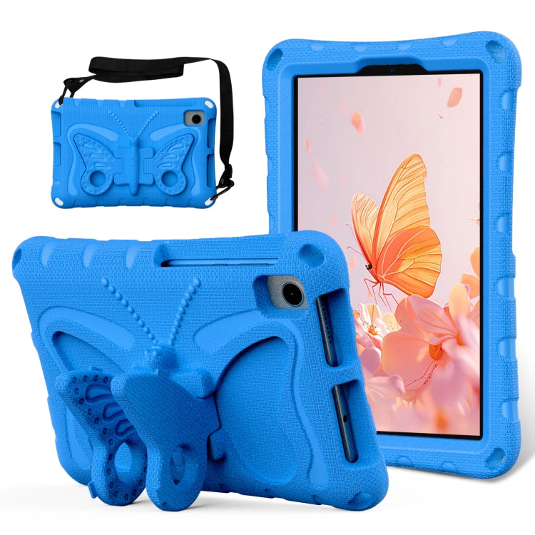 For Lenovo Tab M8 TB-8505F 8.0 / TB-8705N Butterfly Bracket EVA Shockproof Tablet Case(Blue)