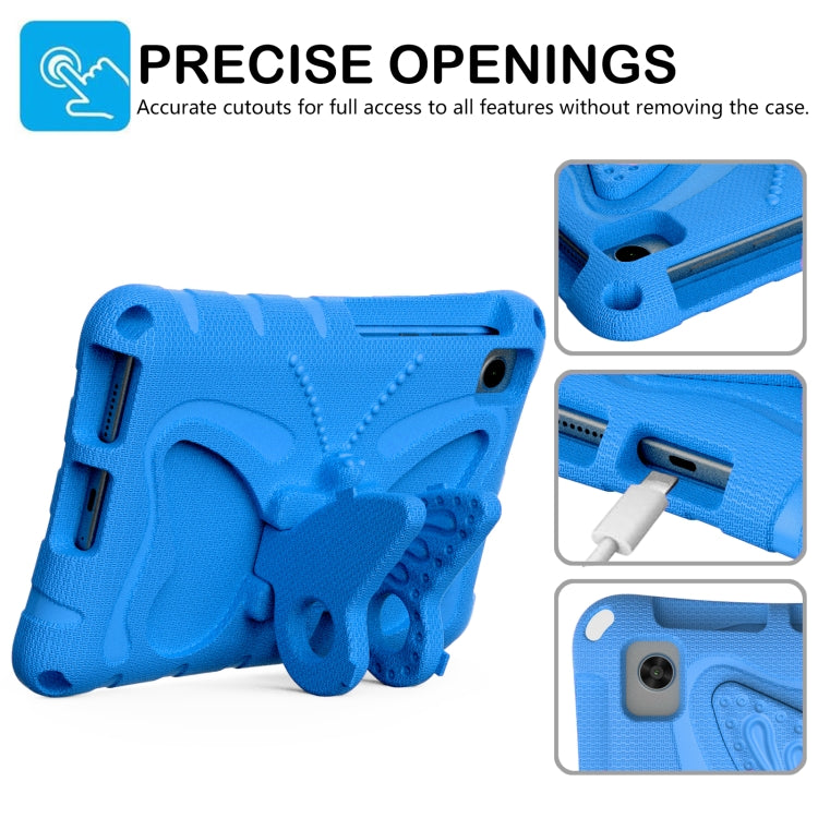 For Lenovo Tab M8 TB-8505F 8.0 / TB-8705N Butterfly Bracket EVA Shockproof Tablet Case(Blue)