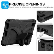 For Lenovo Tan M8 Gen4 8.0 2023 Butterfly Bracket EVA Shockproof Tablet Case(Black)