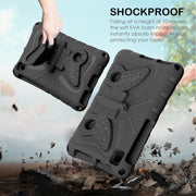 For Lenovo Tan M8 Gen4 8.0 2023 Butterfly Bracket EVA Shockproof Tablet Case(Black)