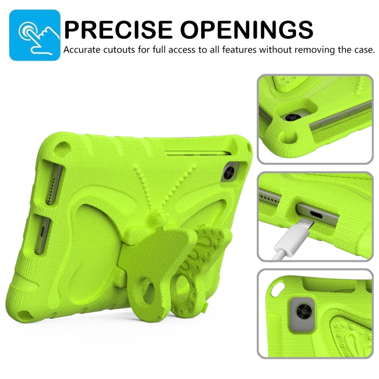 For Lenovo Tan M8 Gen4 8.0 2023 Butterfly Bracket EVA Shockproof Tablet Case(Grass Green)
