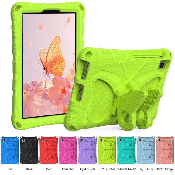 For Lenovo Tan M8 Gen4 8.0 2023 Butterfly Bracket EVA Shockproof Tablet Case(Grass Green)