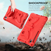 For Lenovo Tan M8 Gen4 8.0 2023 Butterfly Bracket EVA Shockproof Tablet Case(Red)