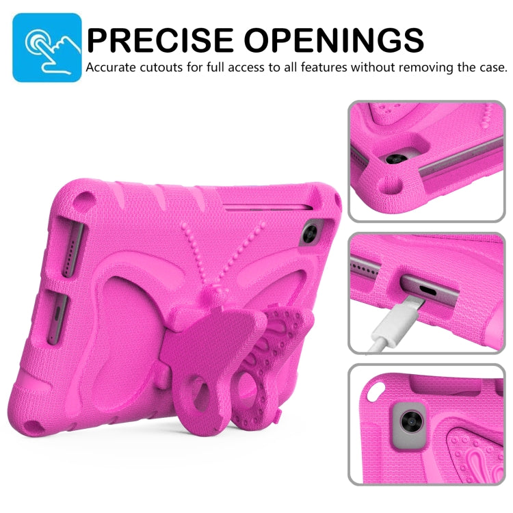 For Lenovo Tan M8 Gen4 8.0 2023 Butterfly Bracket EVA Shockproof Tablet Case(RoseRed)