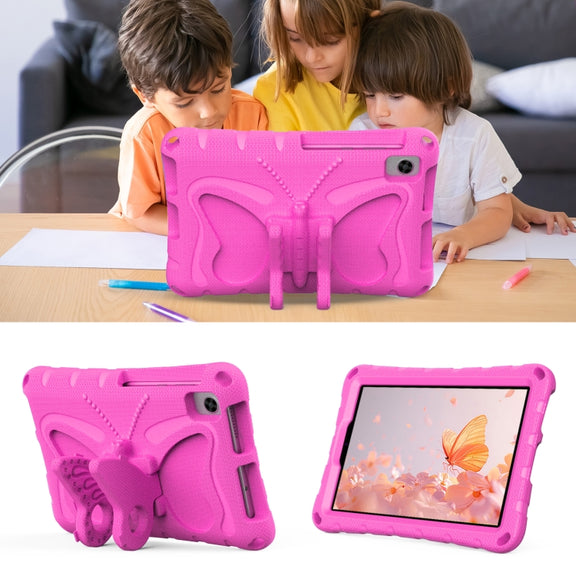 For Lenovo Tan M8 Gen4 8.0 2023 Butterfly Bracket EVA Shockproof Tablet Case(RoseRed)