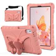 For Lenovo Tab M9 TB-310XU 2023 Butterfly Bracket EVA Shockproof Tablet Case(Pink Orange)