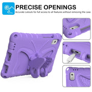 For Lenovo Tab M9 TB-310XU 2023 Butterfly Bracket EVA Shockproof Tablet Case(Light Purple)