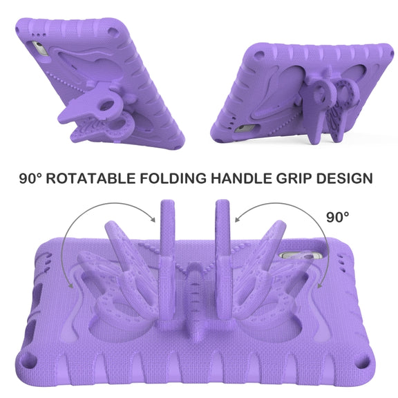 For Lenovo Tab M9 TB-310XU 2023 Butterfly Bracket EVA Shockproof Tablet Case(Light Purple)