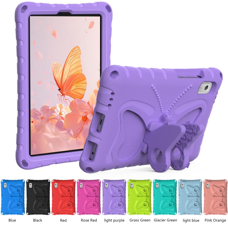 For Lenovo Tab M9 TB-310XU 2023 Butterfly Bracket EVA Shockproof Tablet Case(Light Purple)