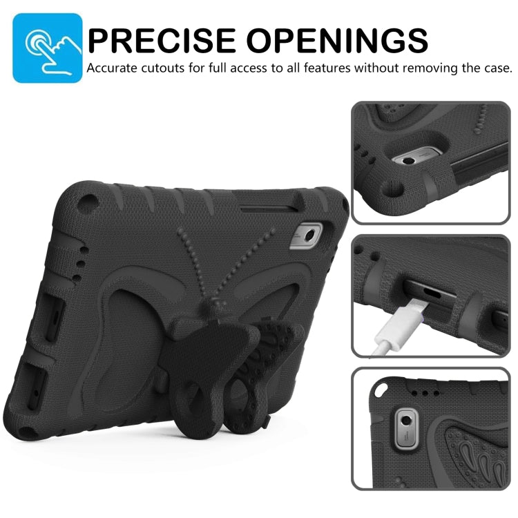 For Lenovo Tab M9 TB-310XU 2023 Butterfly Bracket EVA Shockproof Tablet Case(Black)