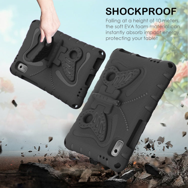 For Lenovo Tab M9 TB-310XU 2023 Butterfly Bracket EVA Shockproof Tablet Case(Black)