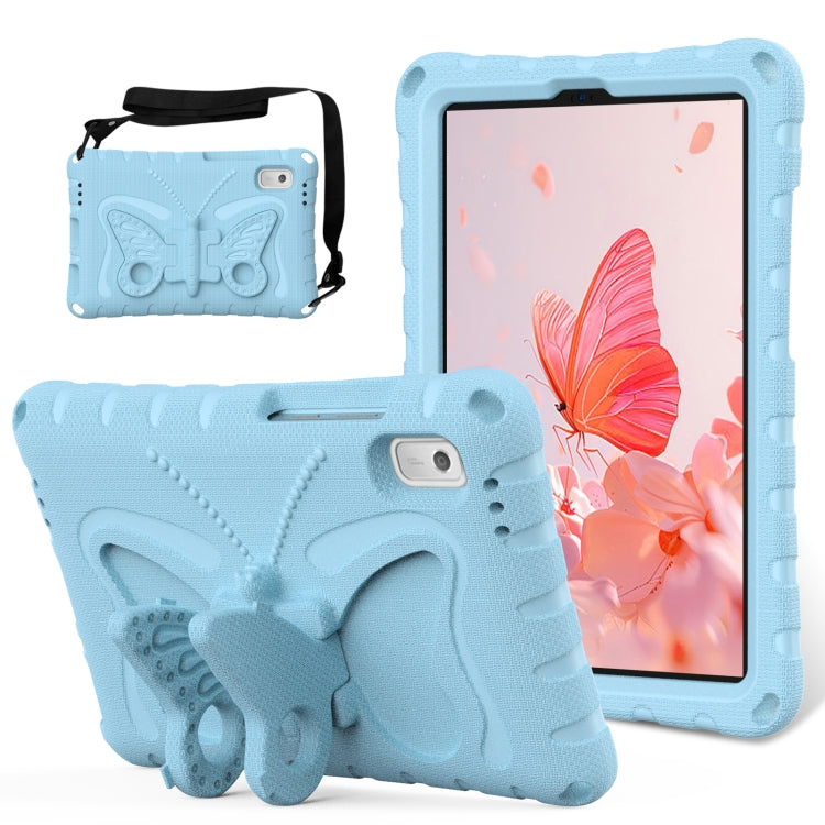 For Lenovo Tab M9 TB-310XU 2023 Butterfly Bracket EVA Shockproof Tablet Case(Light Blue)