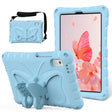 For Lenovo Tab M9 TB-310XU 2023 Butterfly Bracket EVA Shockproof Tablet Case(Light Blue) - Lenovo by PMC TechLife | Online Shopping South Africa | PMC TechLife | Buy Now Pay Later Mobicred
