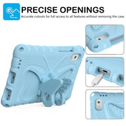For Lenovo Tab M9 TB-310XU 2023 Butterfly Bracket EVA Shockproof Tablet Case(Light Blue)