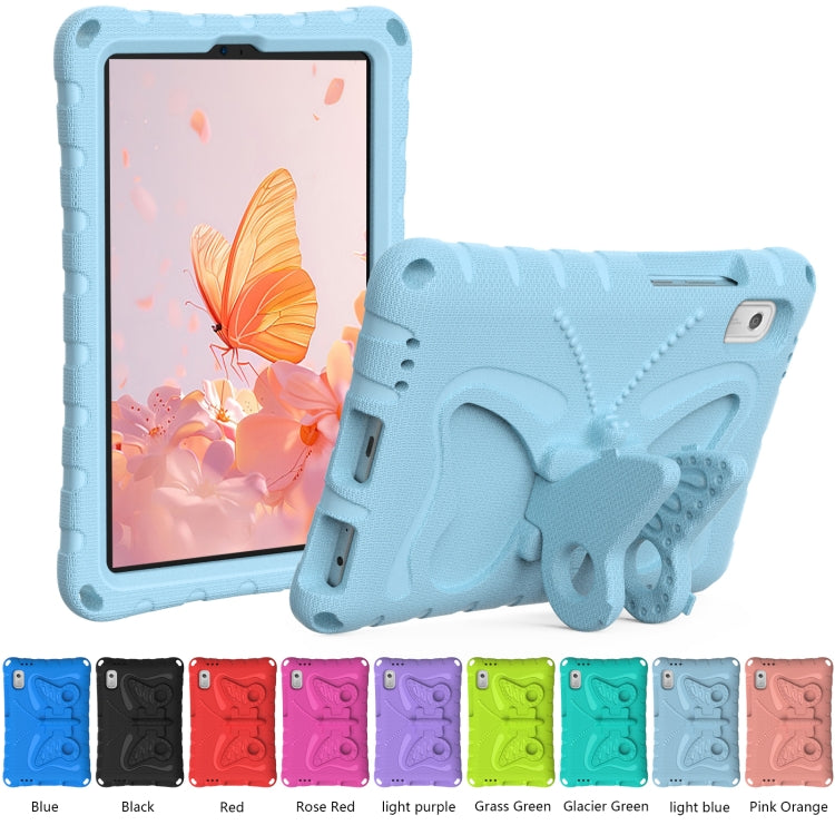For Lenovo Tab M9 TB-310XU 2023 Butterfly Bracket EVA Shockproof Tablet Case(Light Blue)