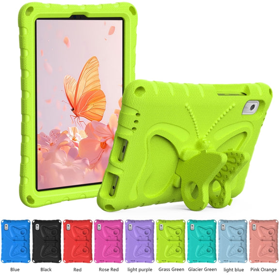 For Lenovo Tab M9 TB-310XU 2023 Butterfly Bracket EVA Shockproof Tablet Case(Grass Green)